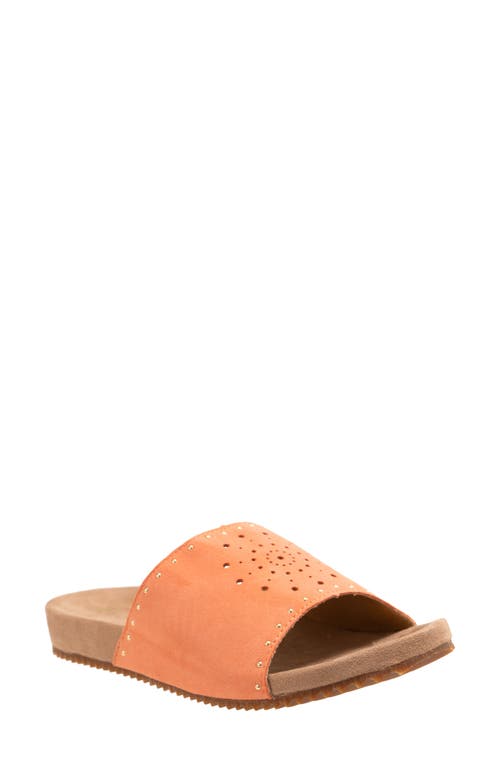Revitalign Sofia Stud Slide Sandal In Orange