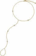 GABI RIELLE Cubic Zirconia Hand Chain Bracelet