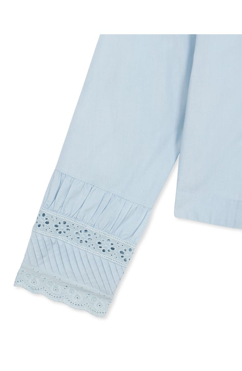 Fortela Woven High Neck Blouse, Alternate, color, Light Blue