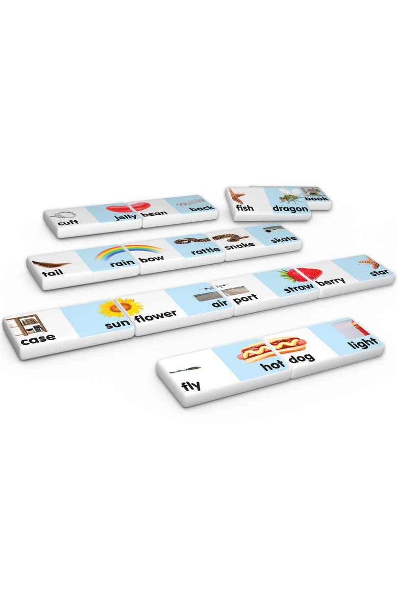 Junior Learning Compound Words Dominoes Language Arts, Alternate, color, Multicolored