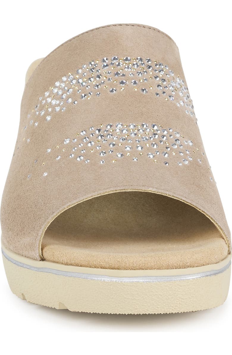 Mephisto Enzia Sparkle Wedge Slide Sandal, Alternate, color,