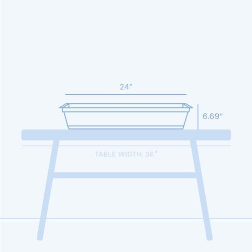 Bloem 24 Inch Dura Cotta Window Box Planter, Charcoal In Gray
