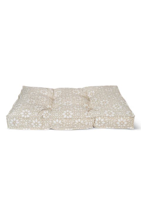 Tufted Canvas Large Pet Bed