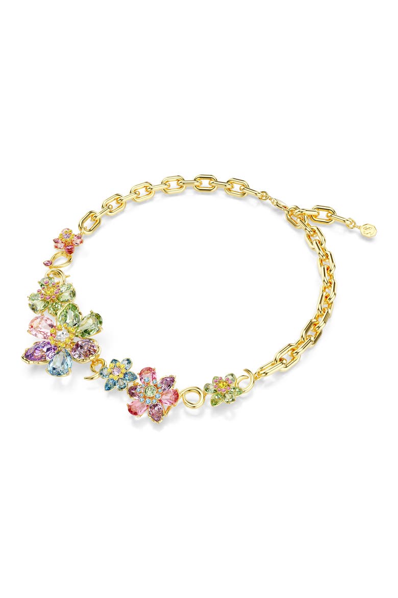 Idyllia Floral Bib Necklace, Alternate, color, MULTI