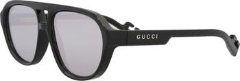 58mm Aviator Sunglasses