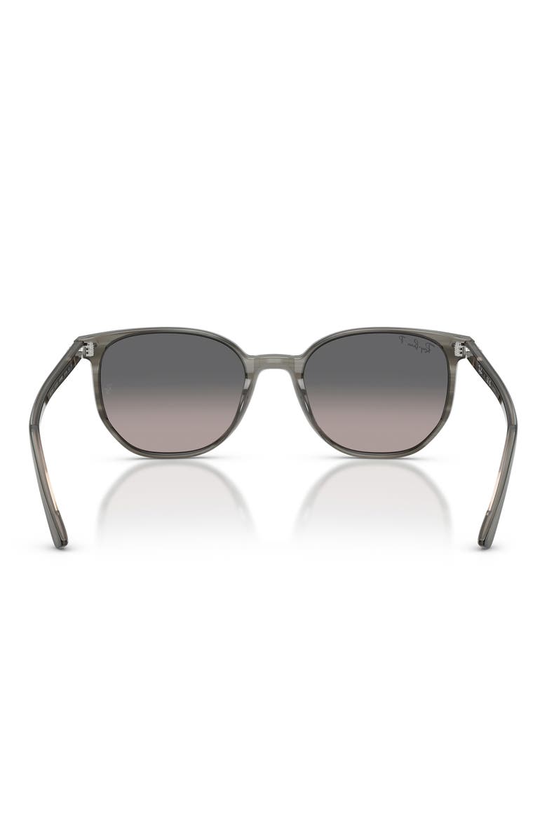 Elliot 54mm Polarized Square Sunglasses, Alternate, color, STRIPED GREY / GREY GRADIENT
