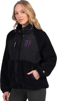 STARTER Women's Starter Navy Houston Texans On the Ball Sherpa Jacket