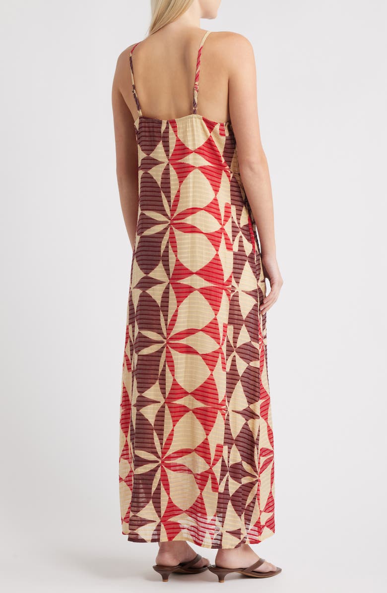 NEXT Floral Maxi Slipdress, Alternate, color, Red