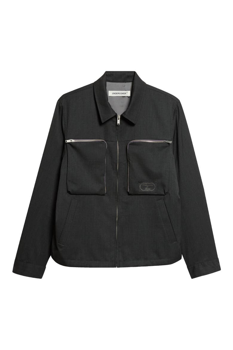 Logo Patch Jacket, Alternate, color, CHARCOAL