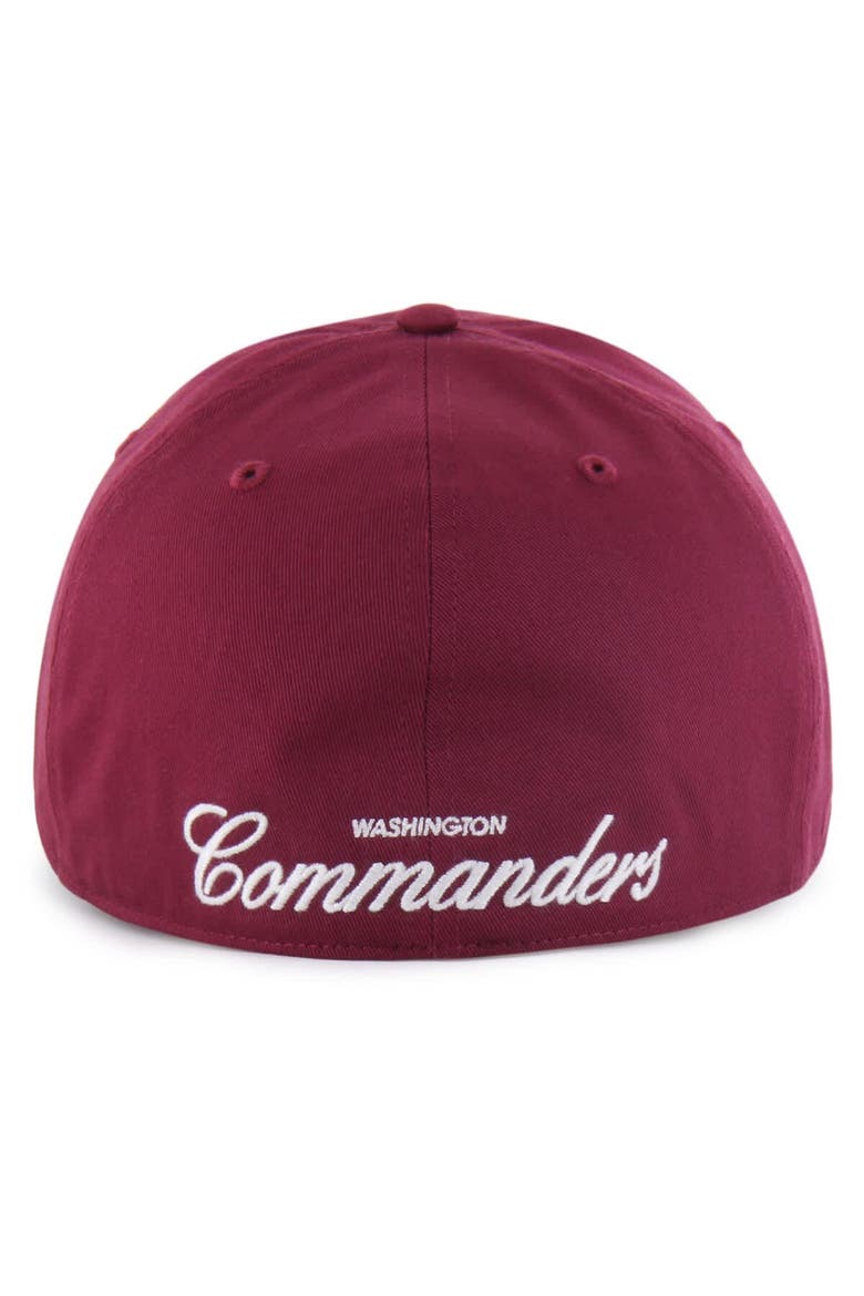 Men's '47  Burgundy Washington Commanders Foundational Franchise Fitted Hat, Alternate, color, Burgundy