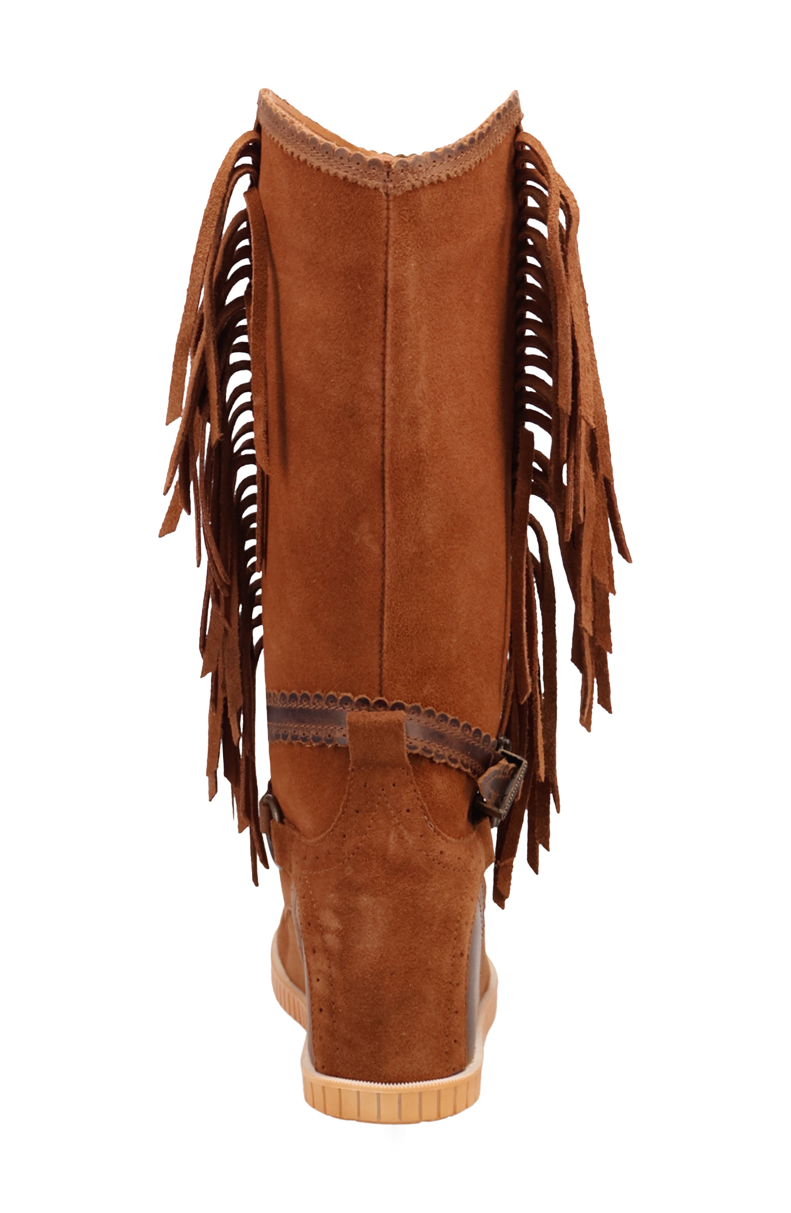 Dingo Natchez Fringe Moc Toe Boot, Alternate, color, 