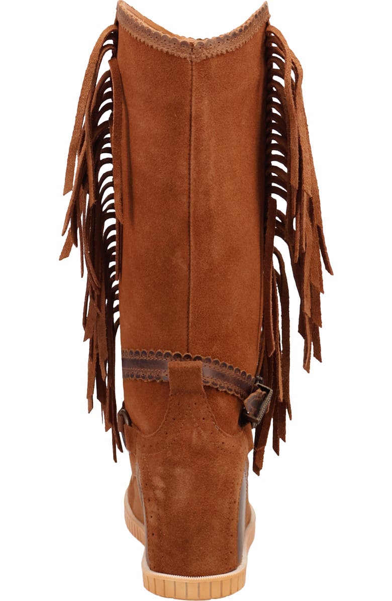 Dingo Natchez Fringe Moc Toe Boot, Alternate, color,