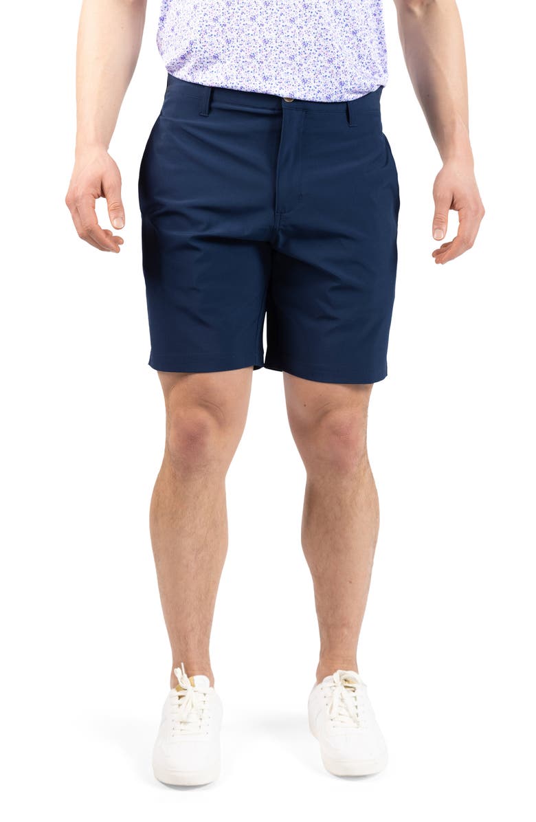 TailorByrd Solid Performance Shorts, Main, color, Navy
