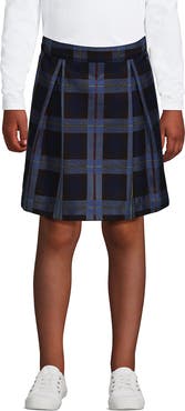 Lands' End School Uniform Girls Plaid Skort Top of Knee