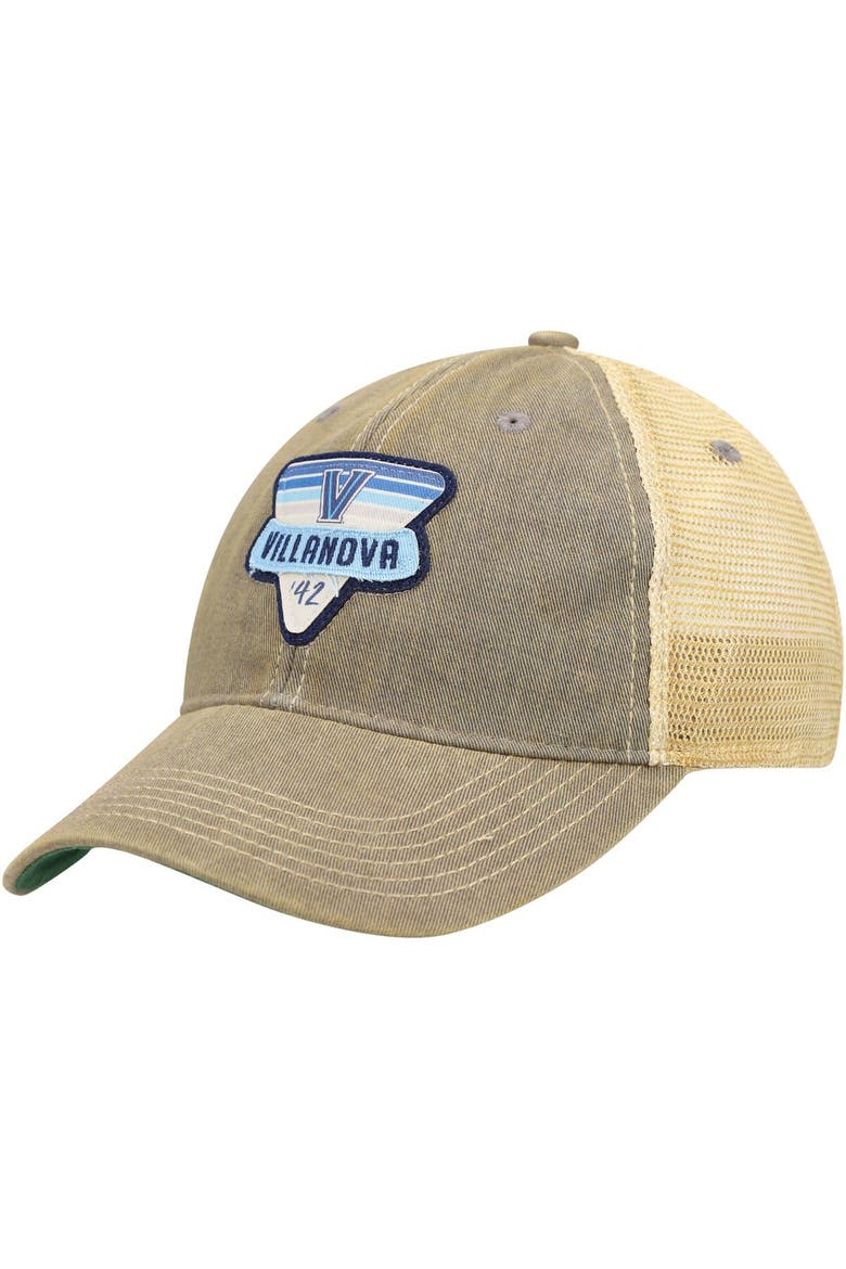 Men's Gray Villanova Wildcats Legacy Point Old Favorite Trucker Snapback Hat, Main, color, Gray