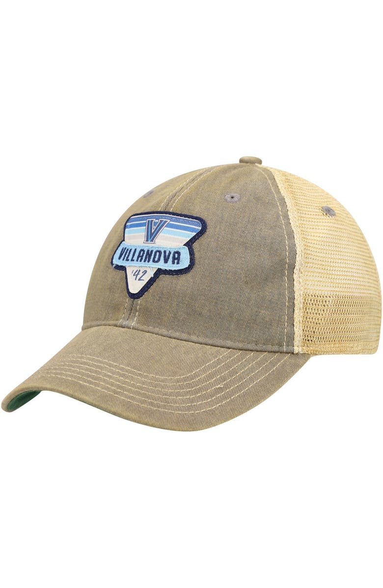 LEGACY ATHLETIC Men's Gray Villanova Wildcats Legacy Point Old Favorite Trucker Snapback Hat, Main, color, Gray