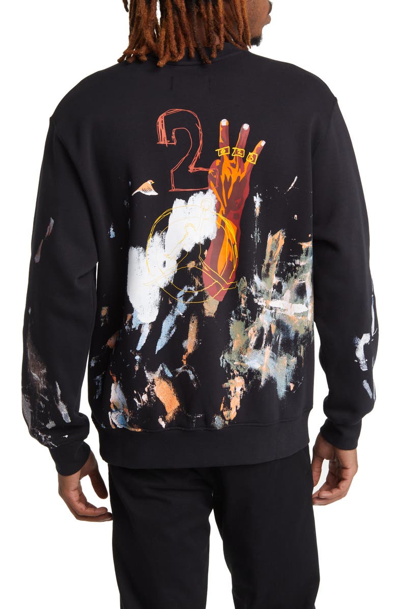 Jordan x Jammie Holmes Artist Series Crewneck Sweatshirt, Alternate, color, 