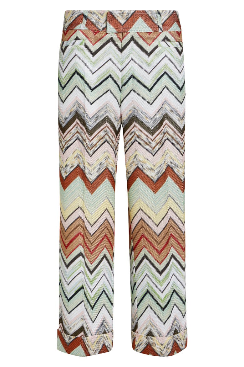 Chevron Stripe Trousers, Alternate, color, LIGHT BLUE/ ORANGE/ GREEN/ TAN