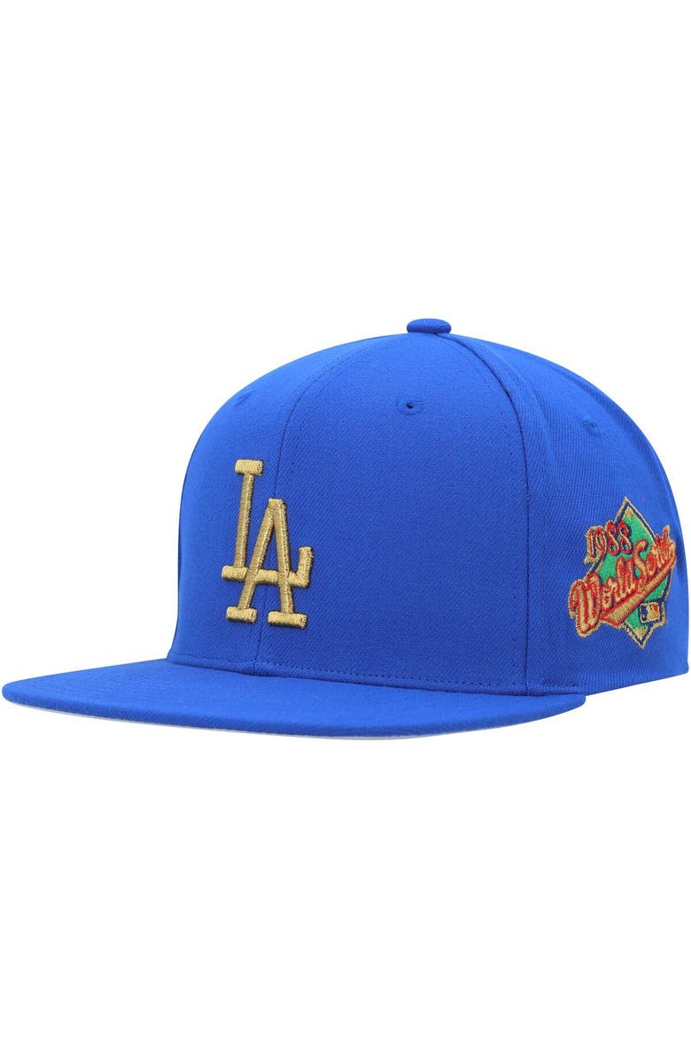 Mitchell & Ness Men's Mitchell & Ness Blue Los Angeles Dodgers Champ'd Up Snapback Hat, Main, color, Blue