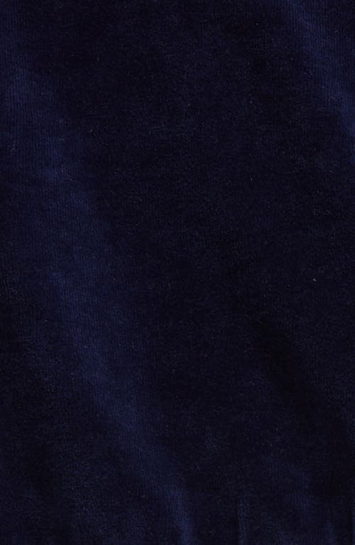 Nordstrom Velour Top & Joggers Set In Navy Peacoat