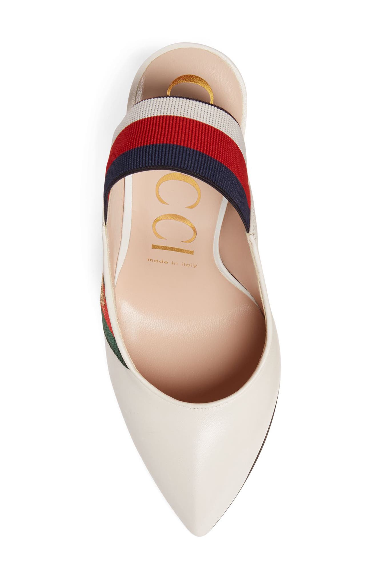 Sylvie Bee Slingback Pump, Alternate, color, WHITE