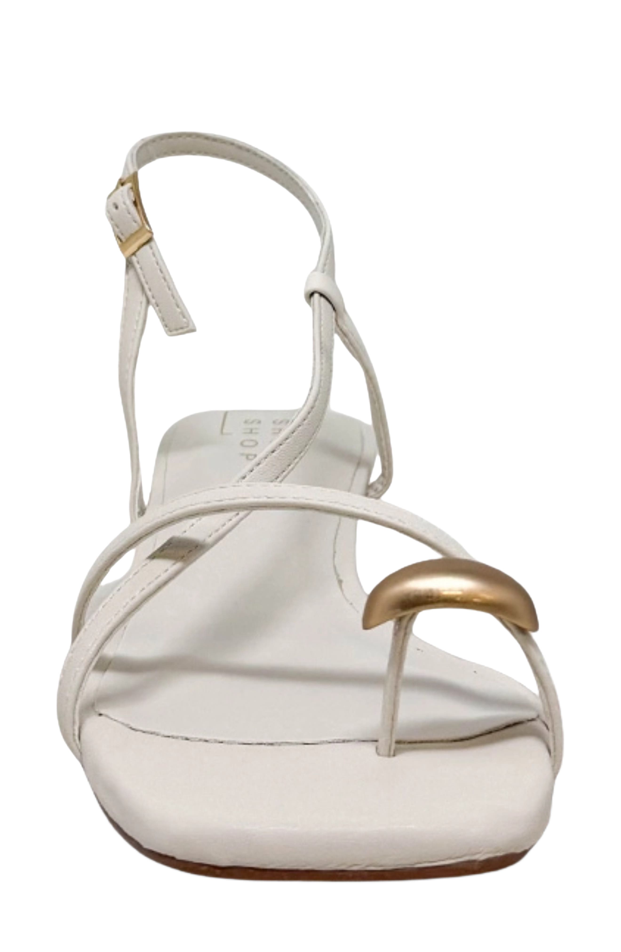 SHUSHOP Harper Slingback Kitten Heel Sandal, Alternate, color, Bone