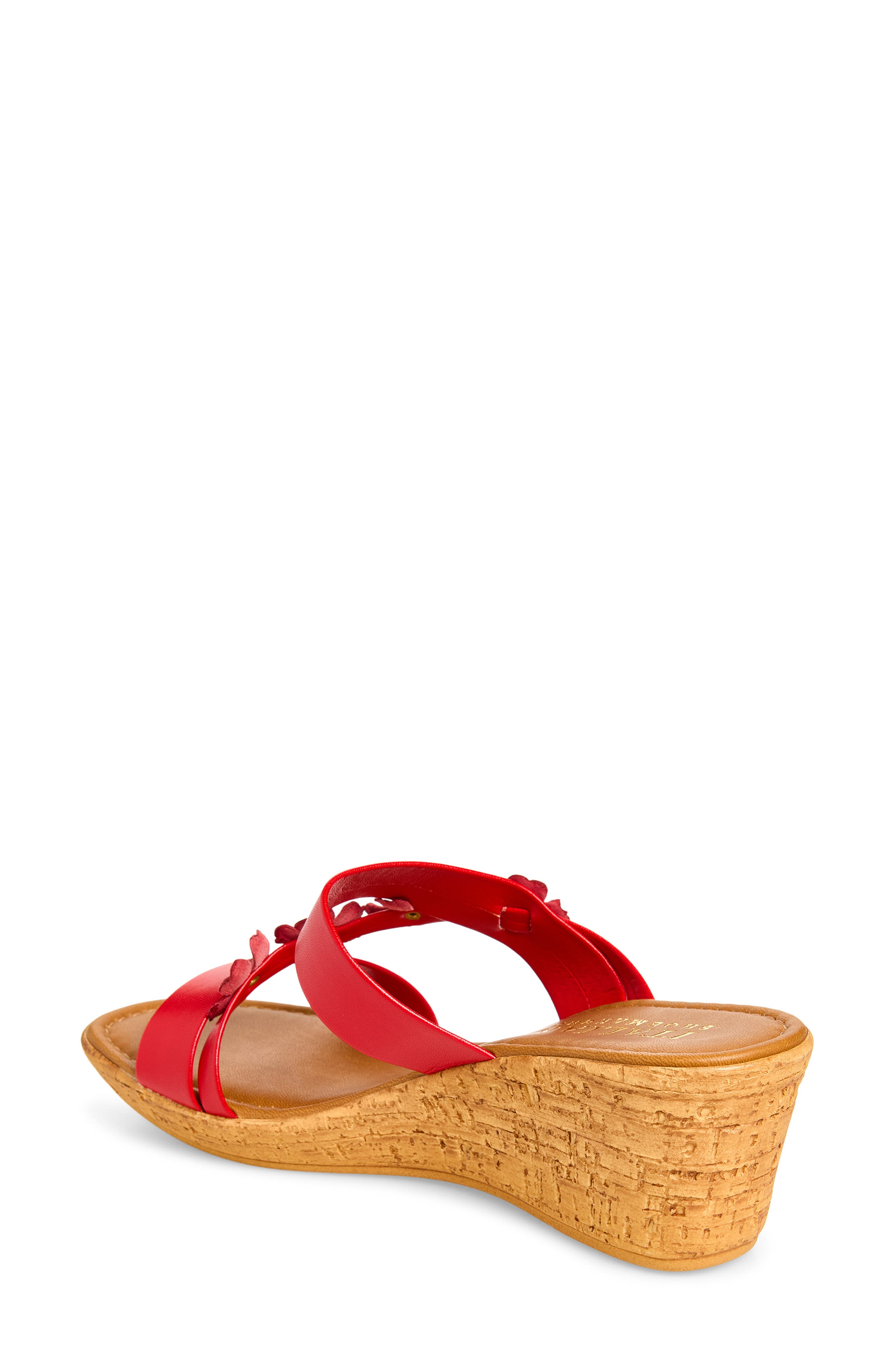 Niva Wedge Sandal, Alternate, color, RED