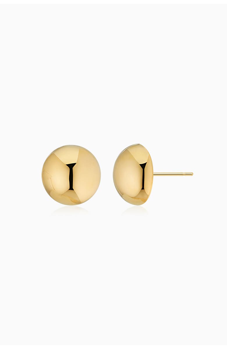 Oradina 14K Yellow Gold Buttoned Up Large Studs, Main, color, Yellow Gold