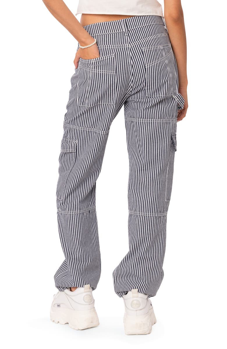 EDIKTED Stripe Out Cargo Pants, Alternate, color, Mix