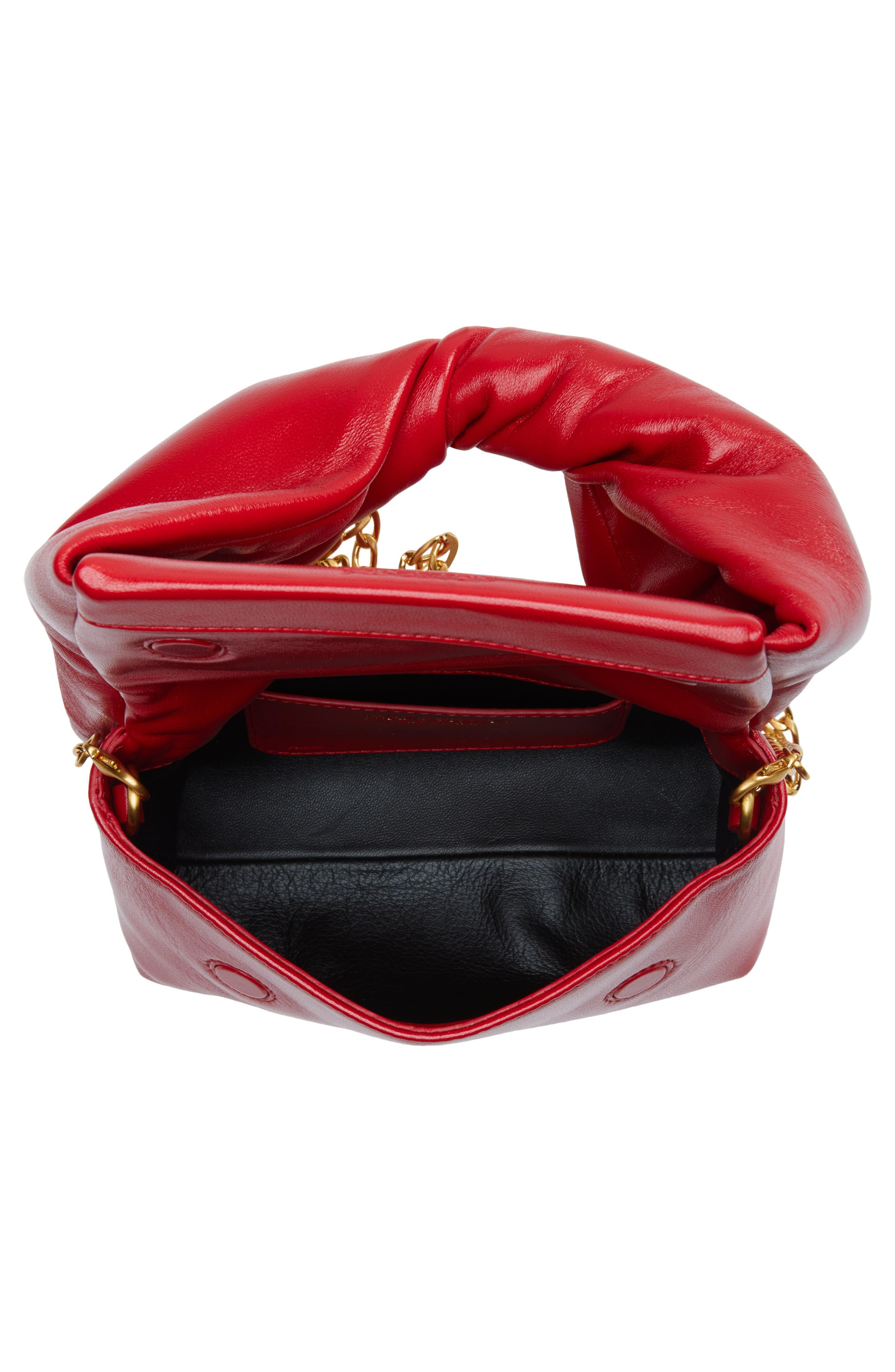 JW Anderson Small Twister Leather Crossbody Bag, Alternate, color, Crimson Red 445