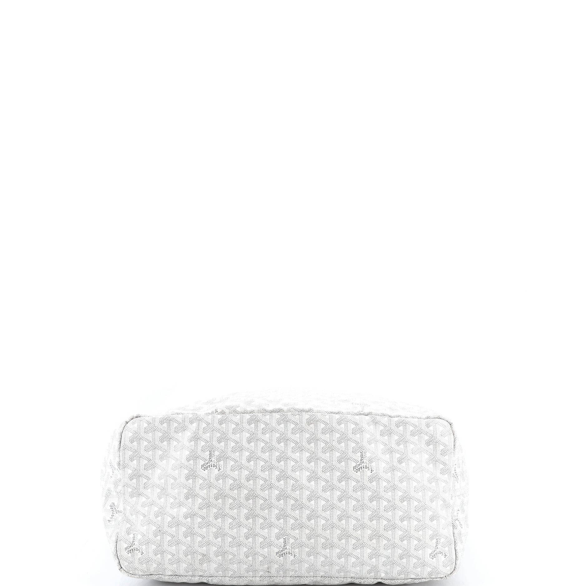 Pre-Owned Goyard Saint Louis Tote Coated Canvas GM, Alternate, color, White