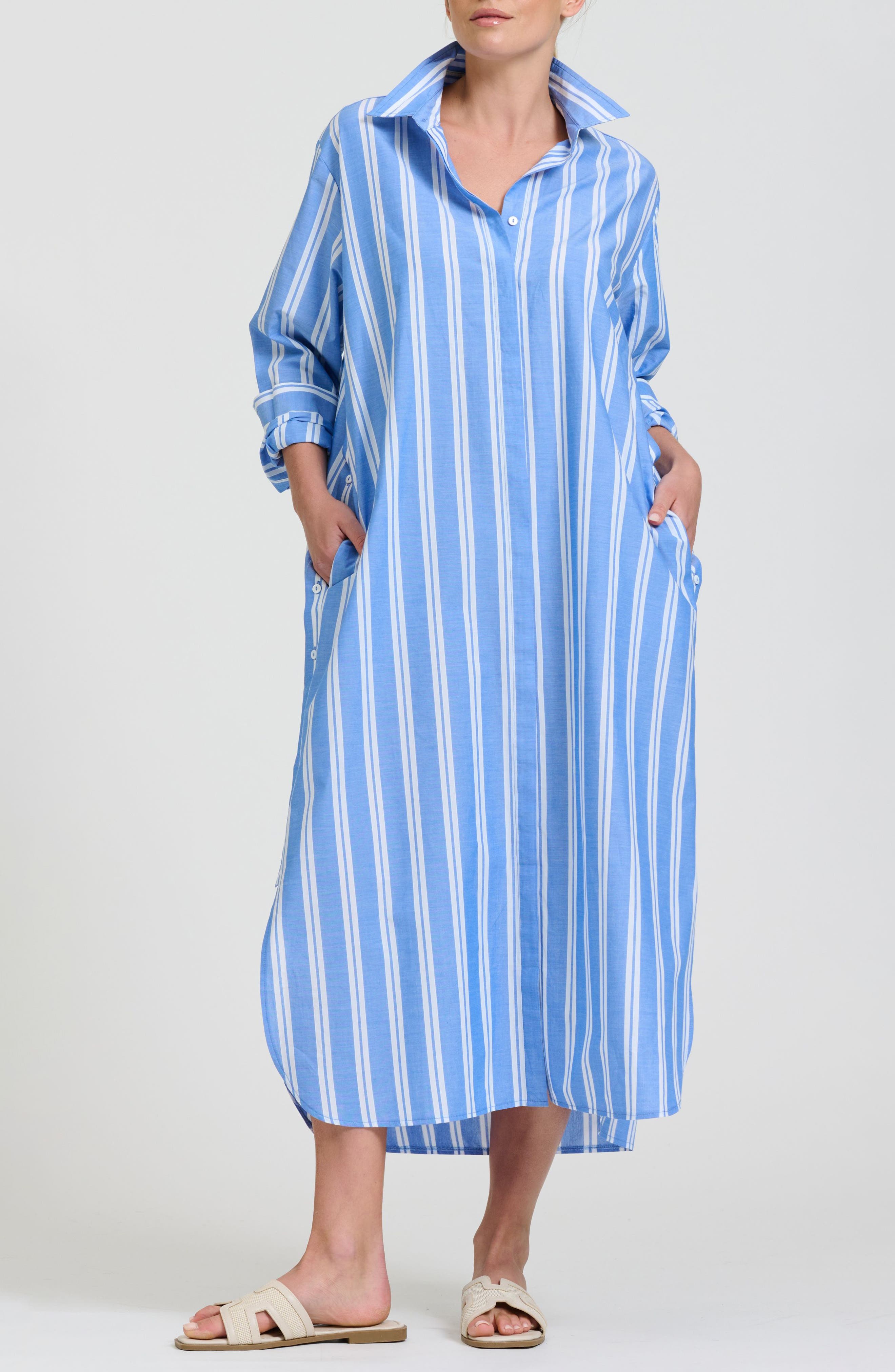 selected MID BLUE STRIPE