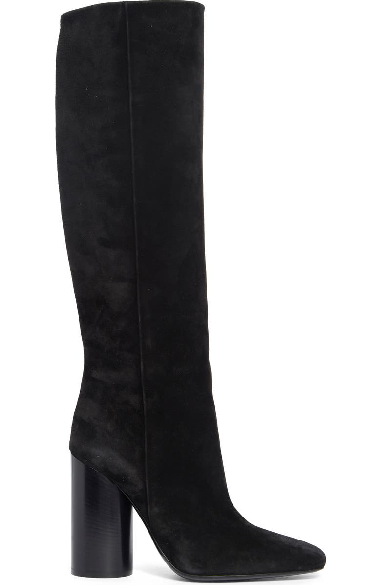 FERRAGAMO Pampero Suede Tall Boot, Alternate, color, Black