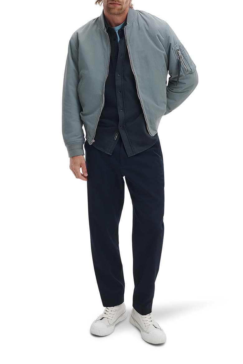 Tomlin Garment Dye Cotton Oxford Button-Up Shirt, Alternate, color, BLACK