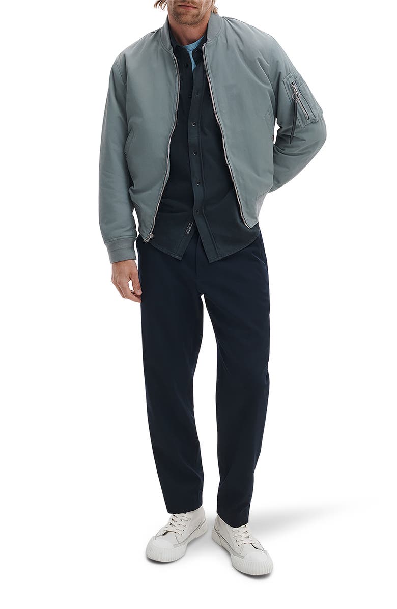 rag & bone Tomlin Garment Dye Cotton Oxford Button-Up Shirt, Alternate, color, Black