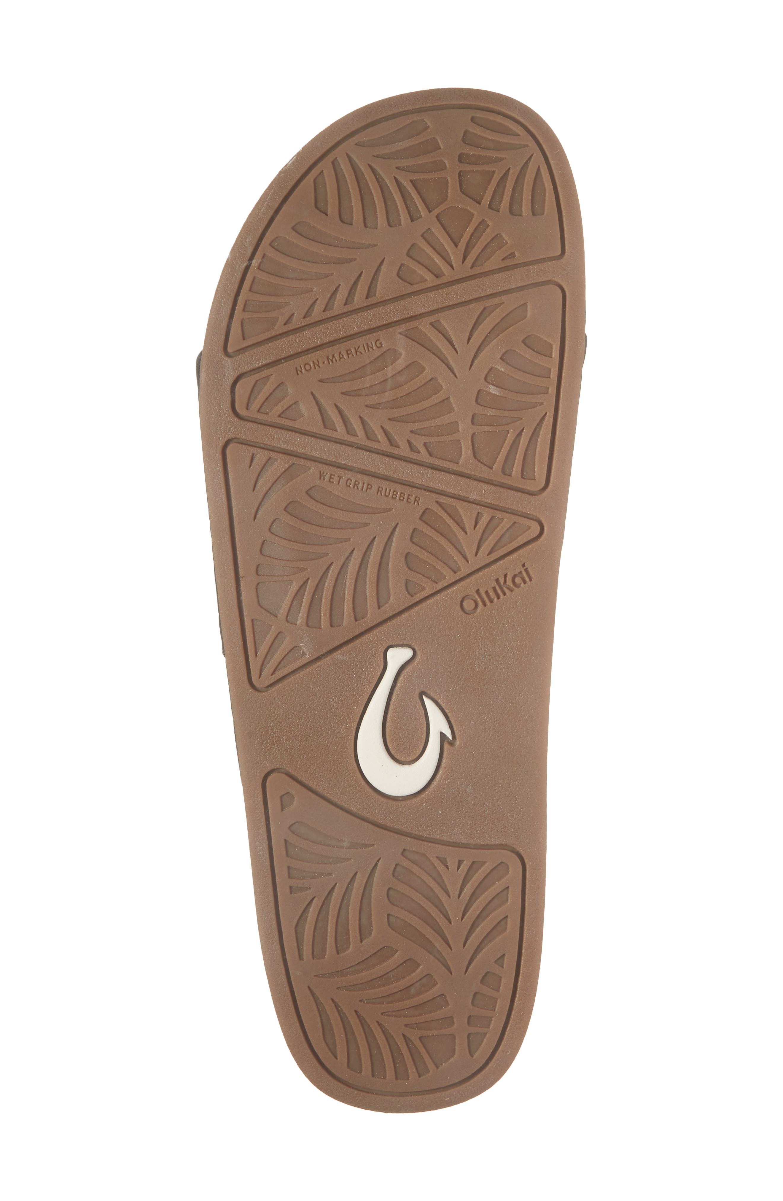 OluKai Kipea'a Pono Slide Sandal, Alternate, color, Black / Weave