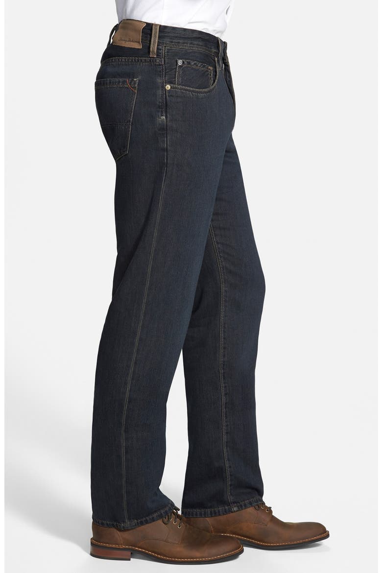 Denim 'Coastal Island' Standard Fit Jeans, Alternate, color, BLACK OVERDYE