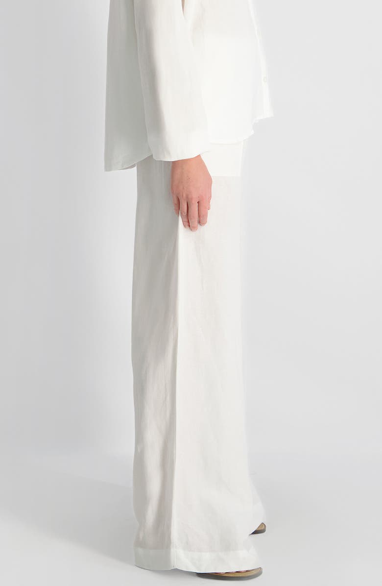 French Connection Cooper Wide Leg Drawstring Pants, Alternate, color, Summer White
