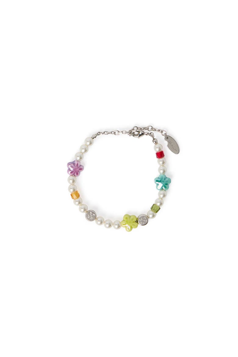 Women's Arrow Pearl & Beads Bracelet, Main, color, Silver