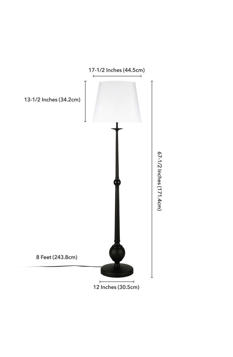 ADDISON AND LANE Wilmer Blackened Bronze Finish Floor Lamp, Alternate, color,