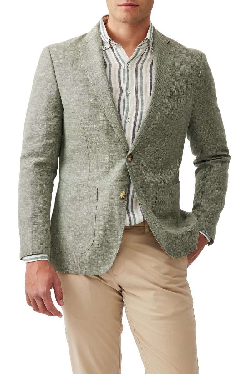 Rodd
Gunn The Cascades Slub Linen
Wool Sport Coat, Main, color, Sage