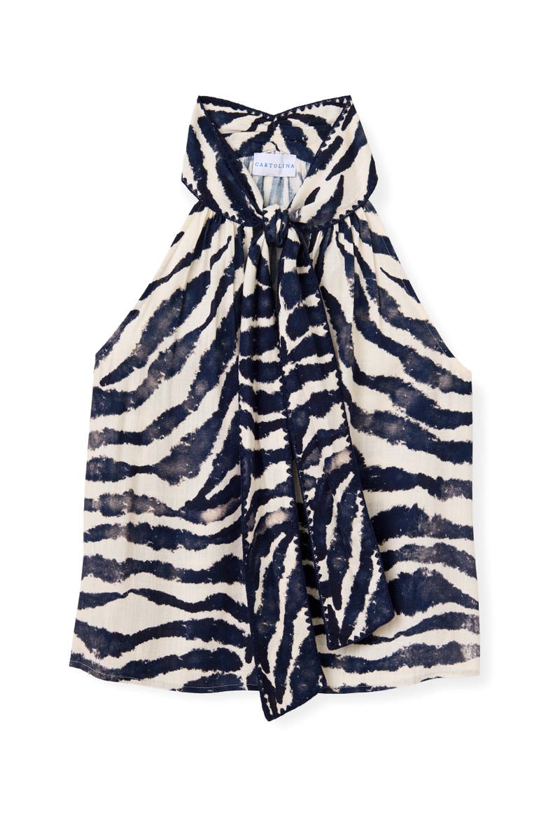 Monroe Printed Halter Tank, Main, color, Painted Zebra