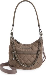 MZ Wallace Mini Crosby Sienna Quilted Nylon Shoulder Bag