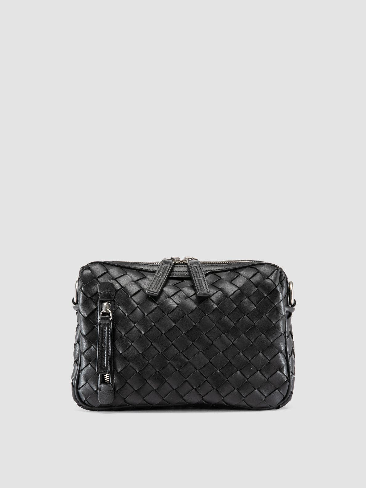 Officine Creative Armor 023 Beauty Clutch, Main, color, Black