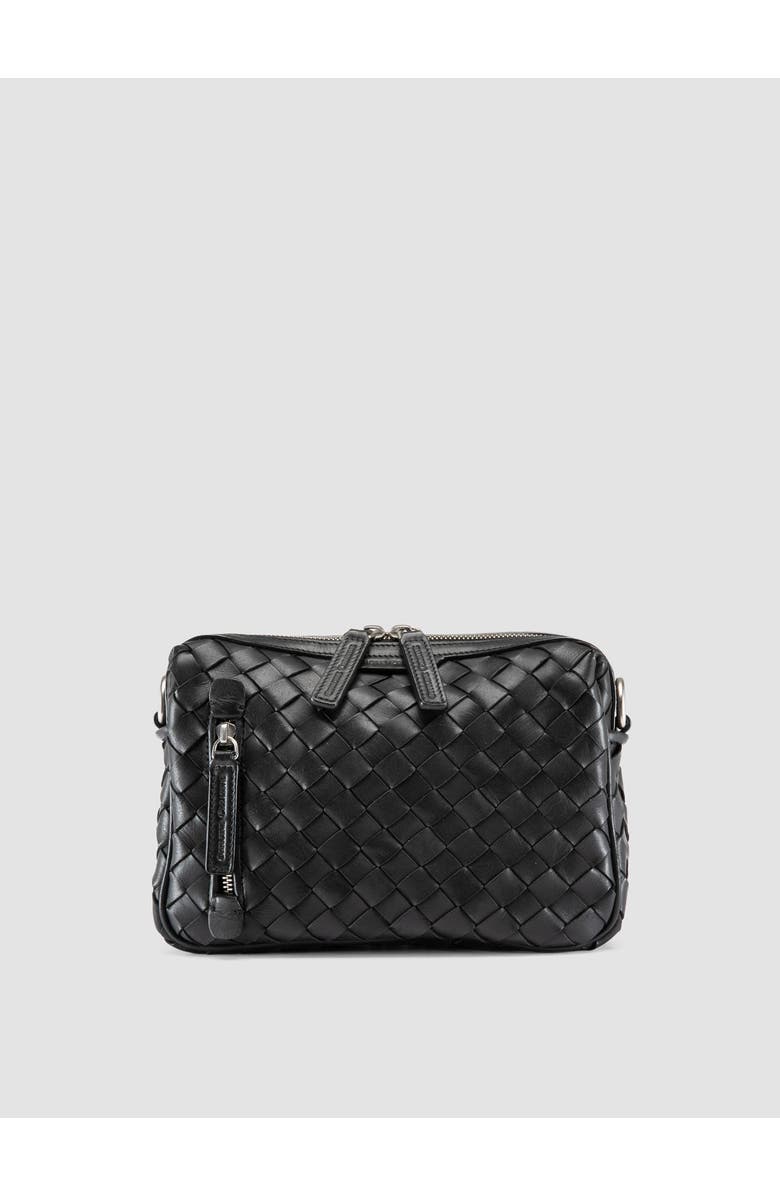 Officine Creative Armor 023 Beauty Clutch, Main, color, Black