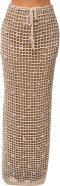 JLUXLABEL Pearl Shore Crochet Skirt