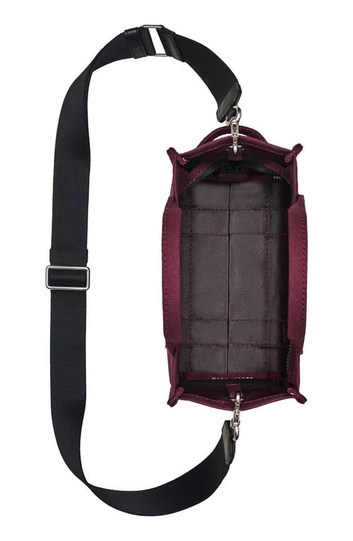 Marc Jacobs Borsa A Mano The Canvas Small Tote Bag Dark Plum In Purple