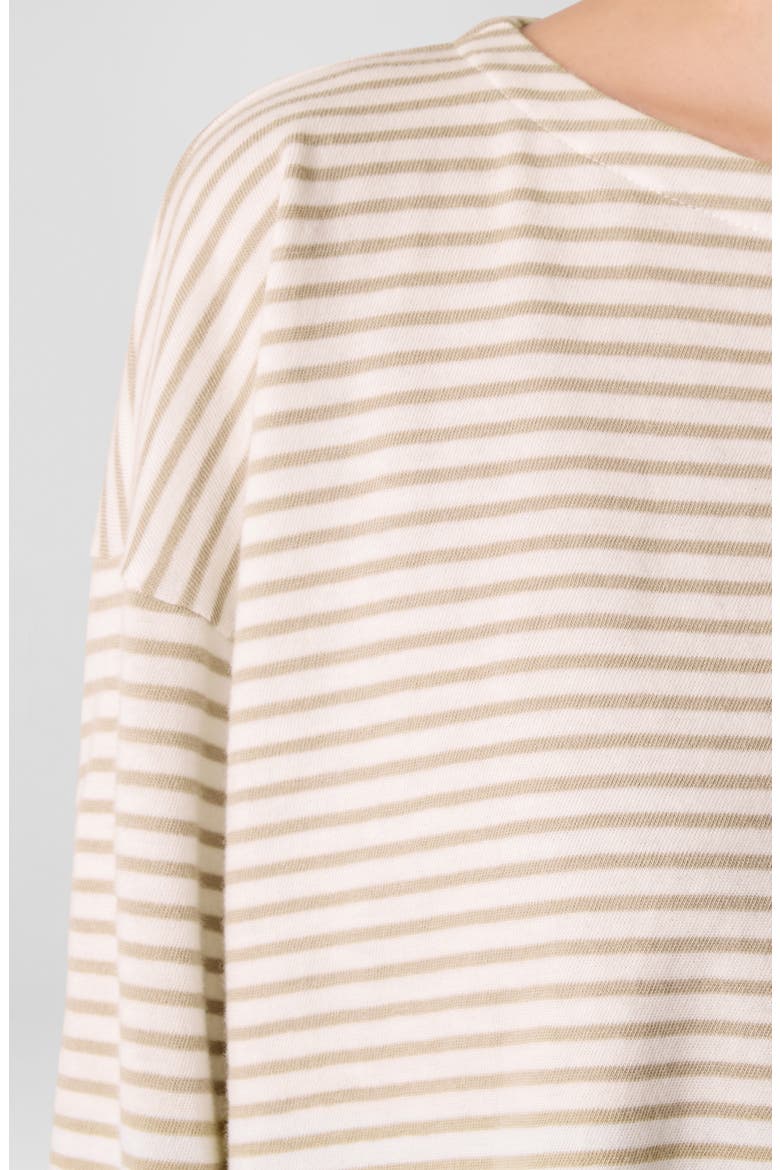 Organic Cotton High-Low Top, Alternate, color, WHEAT