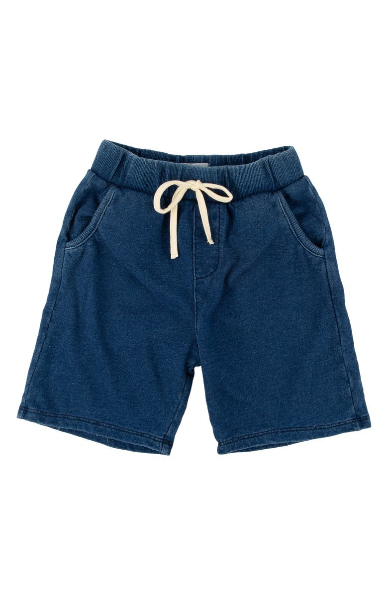 Miki Miette Kids' Rusty Cotton Blend Shorts, Main, color, Thinkgreen