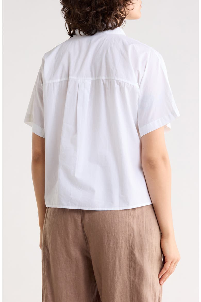Classic Collared Organic Cotton Shirt, Alternate, color, WHITE
